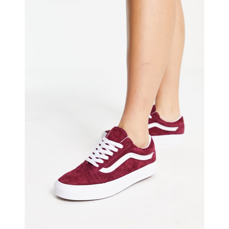 Vans on sale bordeaux daim