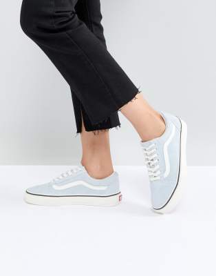 vans damier bleu clair