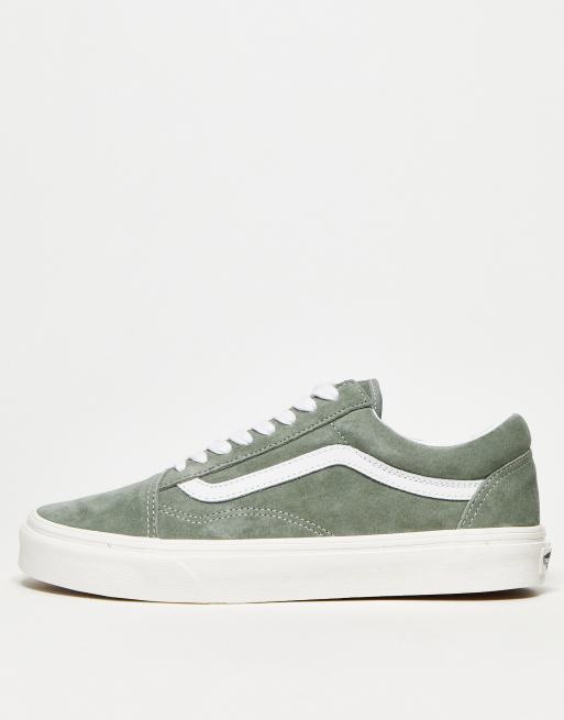 Vans old skool 2025 grise femme daim