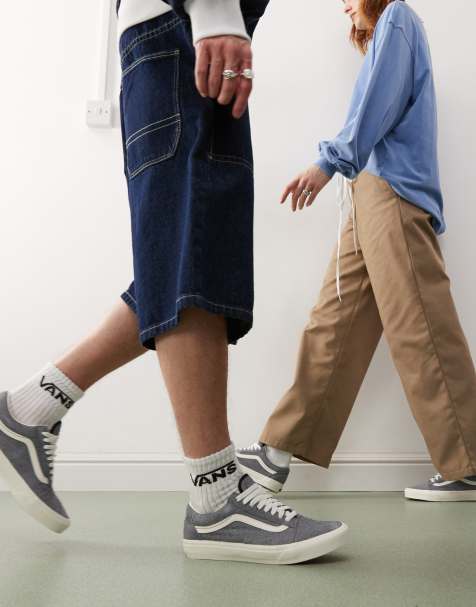 Vans - Old Skool - Baskets en daim - Gris - view 1