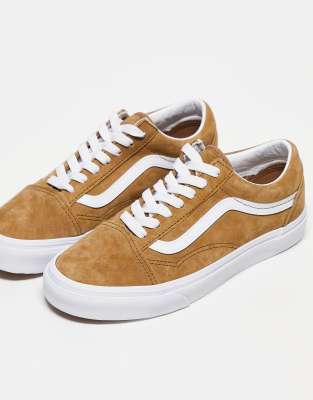 Vans Old Skool trainers in brown suede  - ASOS Price Checker