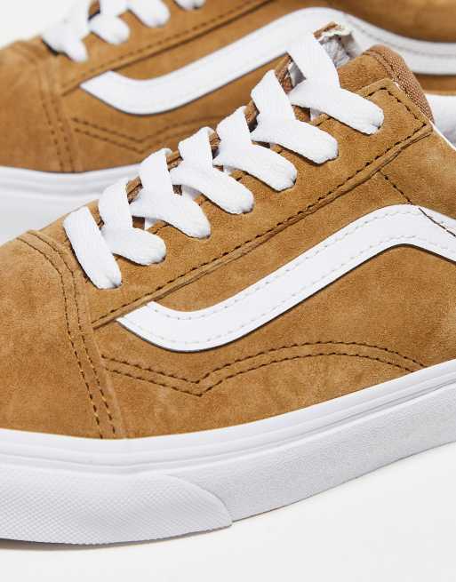 Vans cheap daim marron