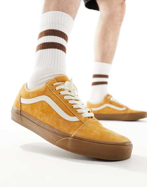 Vans old skool store marron daim