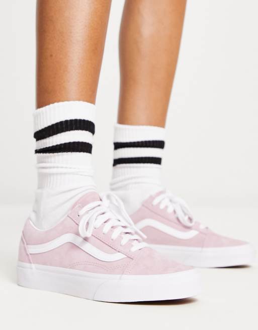 Vans old skool daim on sale rose