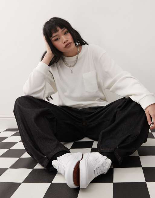 Faux leather vans hot sale