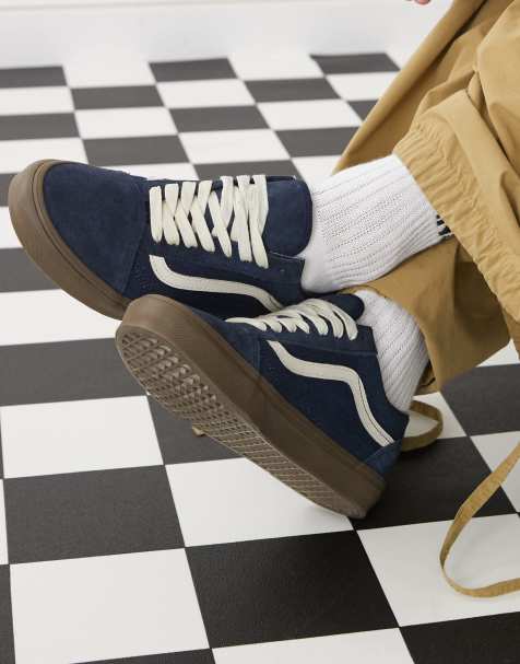 Vans - Old Skool - Baskets en toile épaisse avec semelle en caoutchouc - Bleu marine - view 1
