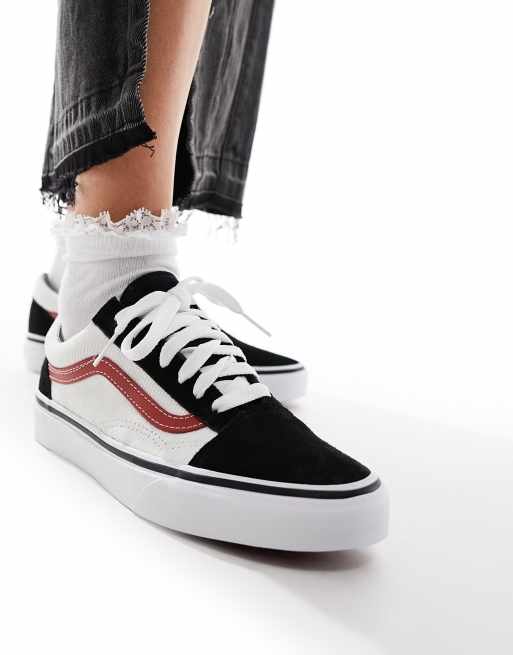 Vans grise on sale et rouge