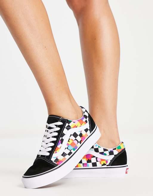 Vans fleuri cheap pas cher