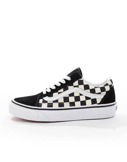 Vans old skool 2025 damier noir et blanc