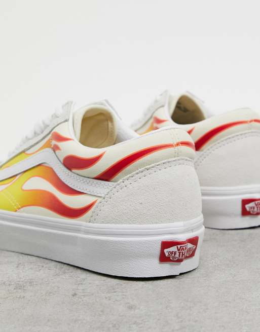 Vans avec cheap des flammes