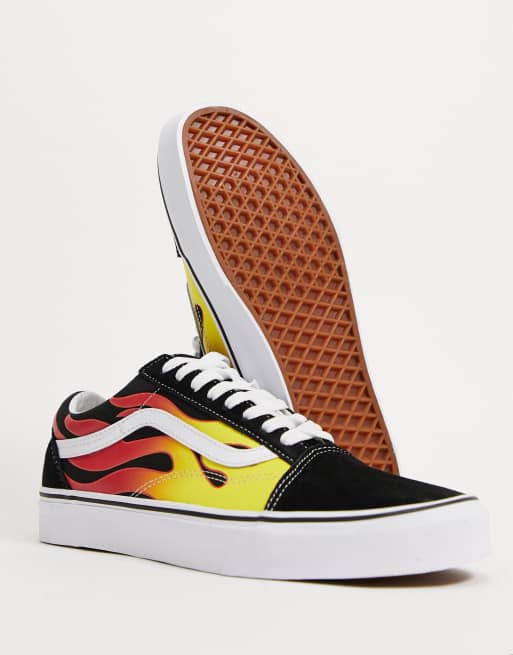 Vans avec 2024 les flammes