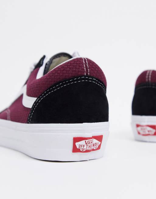 Vans old skool bordeaux et sales noir