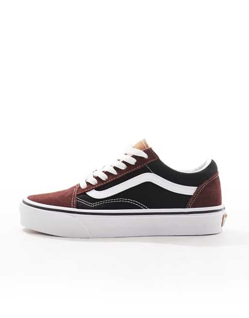 Vans noir et marron sale