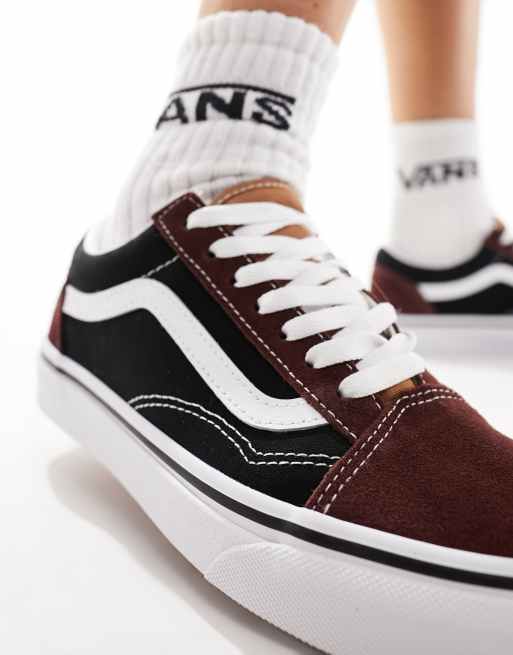 Vans noir hot sale et marron