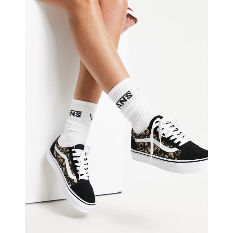 Vans fleuri shop pas cher