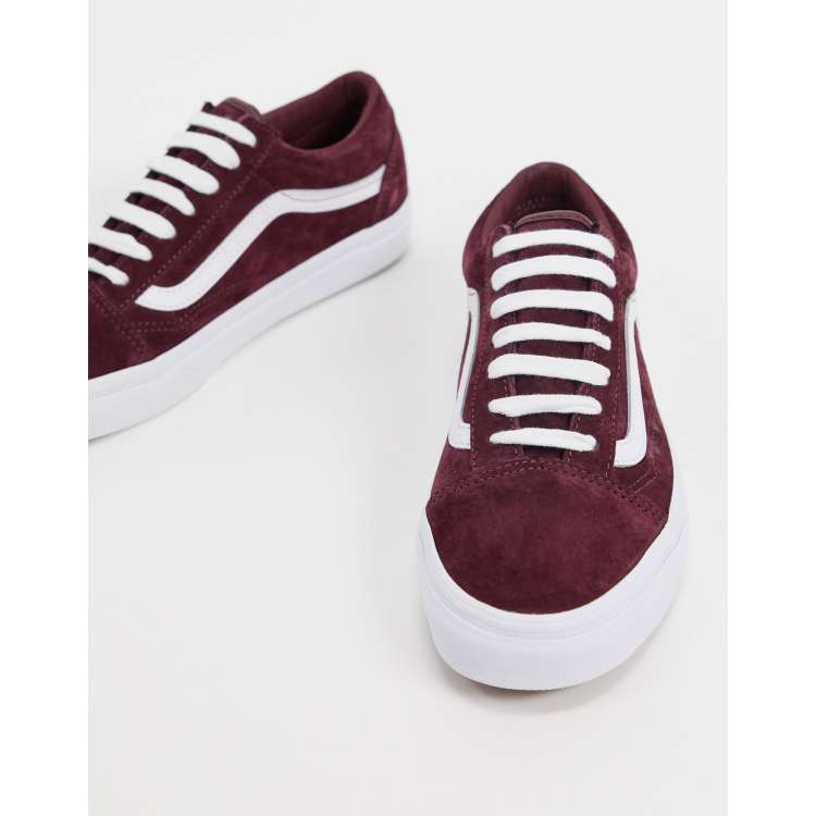 Vans old skool blanche et rouge hot sale