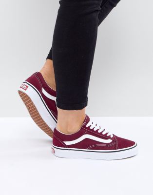 vans bordeaux pour femme