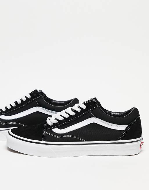 Vans blanc clearance noir