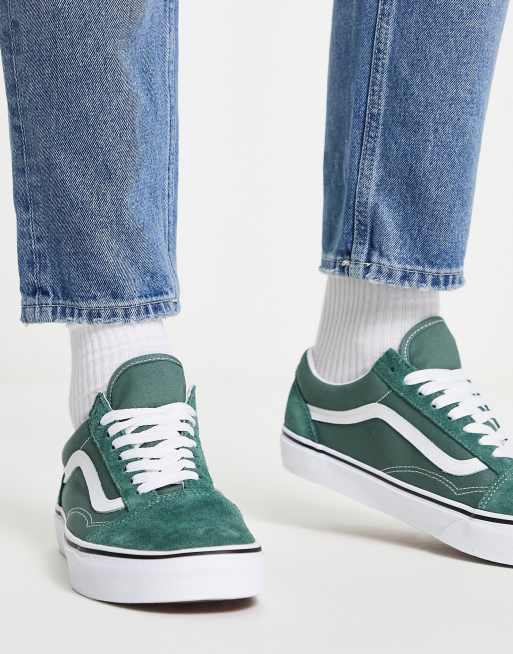 Vans Old Skool Baskets Vert fonc