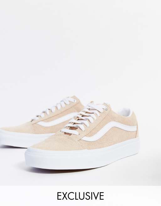 Vans Old Skool Beigefarbene Sneaker aus Wildleder exklusiv bei ASOS