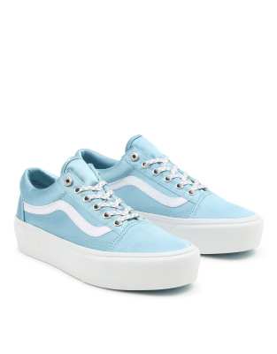 low top light blue vans