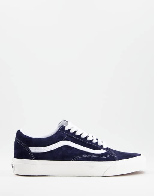 Vans – Old Skool – Blå sneakers i mocka