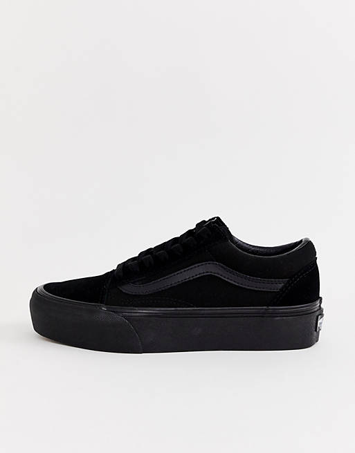 Lover swim Deliberately Vans Old Skool black platform sneakers in black | ASOS