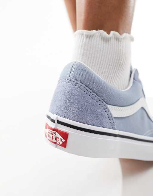 Vans old skool baby blue sales