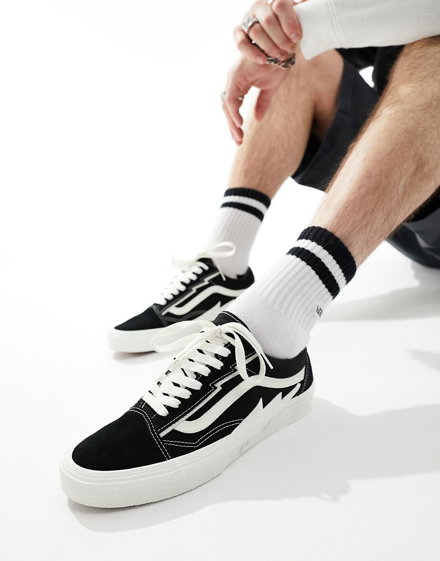 Vans Old Skool Bolt Sneakers In Black & White