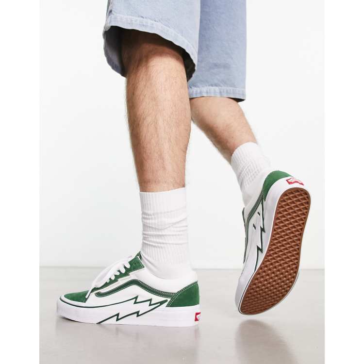 Vans Old sneakers in green and black | ASOS