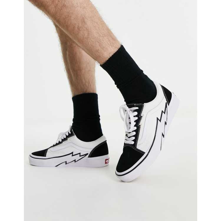 White vans 2024 black logo