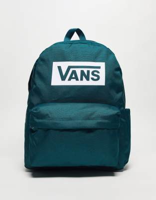 Vans Old Skool box logo backpack in teal