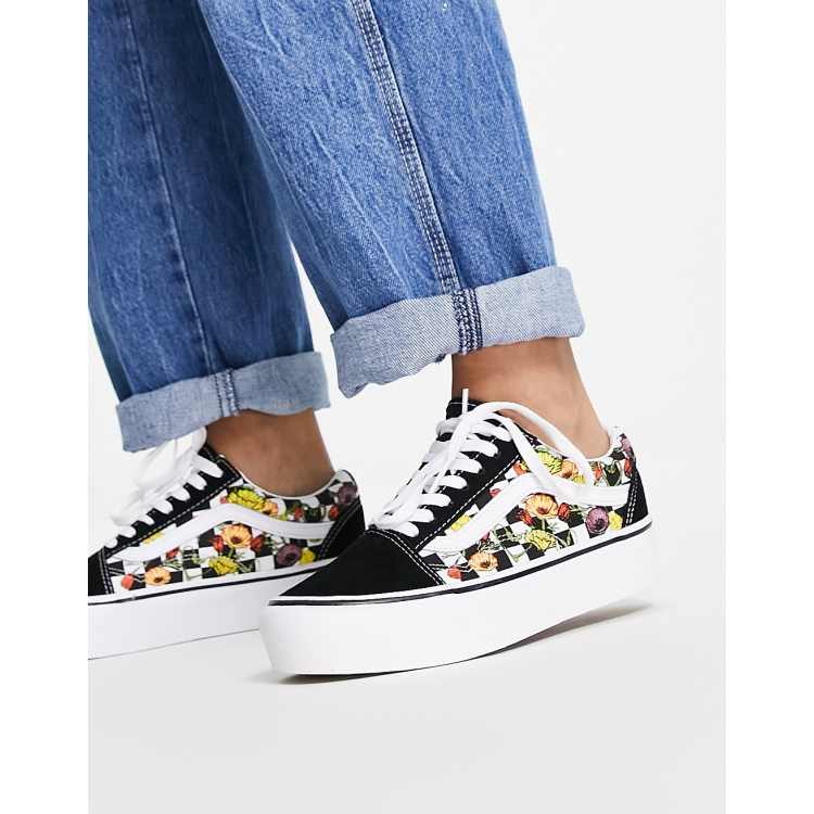 Vans Old Skool Bunte Sneaker mit Plateausohle