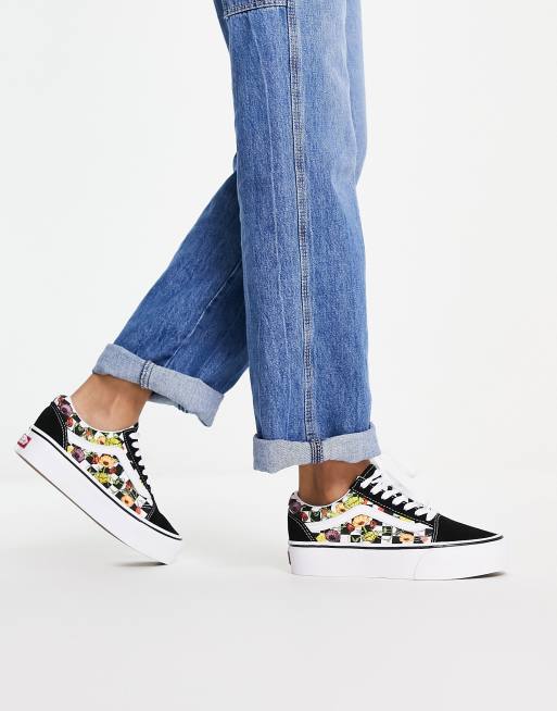 Vans – Old Skool – Bunte Sneaker mit Plateausohle ASOS