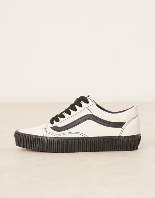 Vans – Old Skool – Buty creepersy w kolorze złamanej bieli i czarnym, 2 z 5