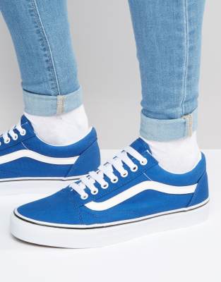 blue canvas vans