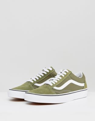 old skool vans khaki