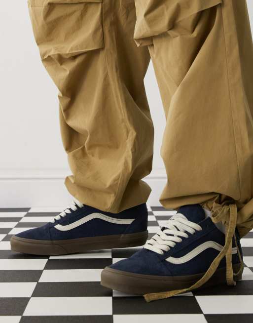 Vans Old Skool canvas sneakers in navy, 3 of 5