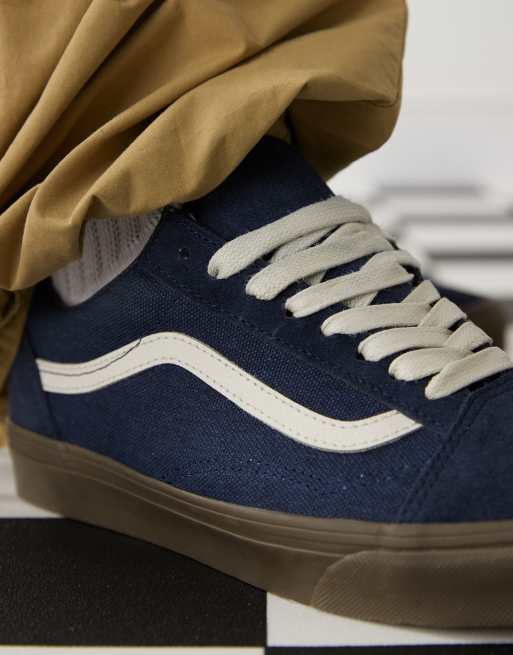 Vans Old Skool canvas sneakers in navy, 4 of 5
