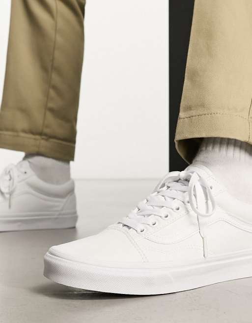 White vans outlet canvas old skool