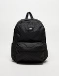 Vans Old Skool check backpack in black and dark grey