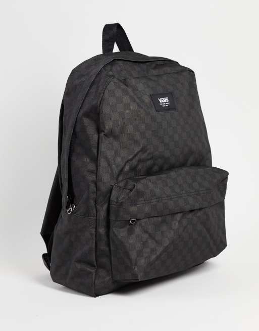 Vans grey store checkered backpack