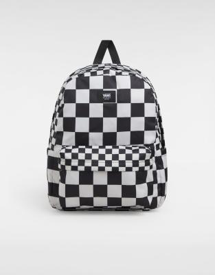 Vans - Old Skool Check - Rucksack in Schwarz/Hellbeige