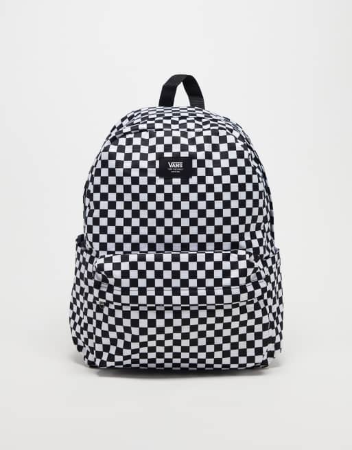 sundhed Polar Overhale Vans Old Skool checkerboard backpack in black and white | ASOS