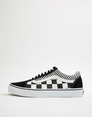 Vans Old Skool checkerboard sneakers in black VN0A38G1Q9B1 | ASOS
