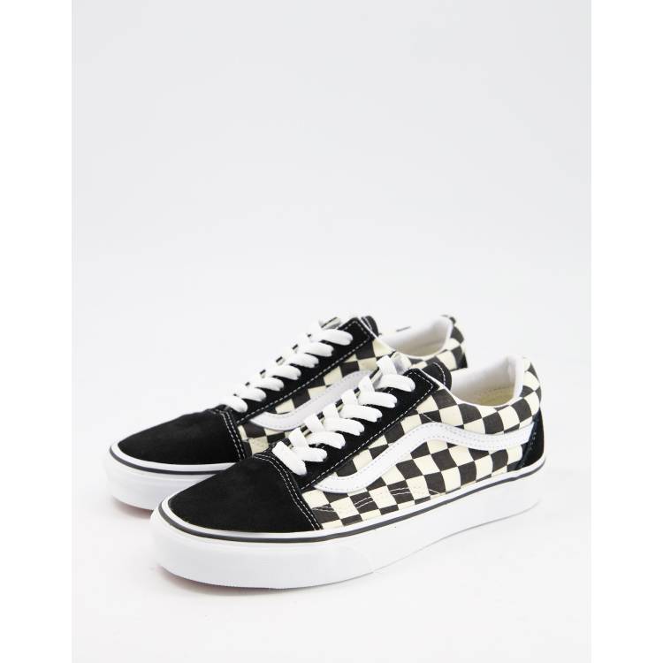 Vans old skool black and sales white checkered