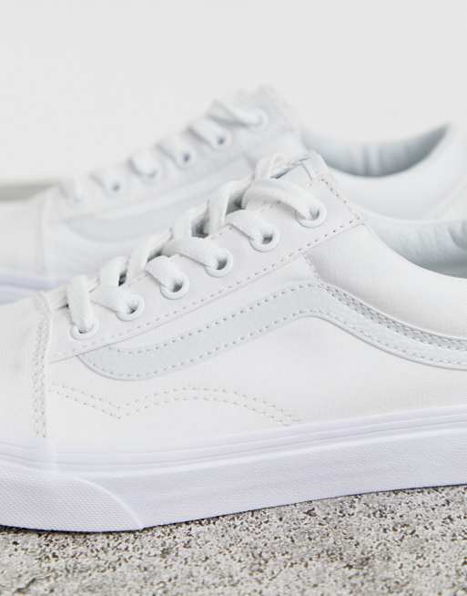 Zapatos vans shop triple a white