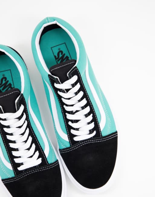 Vans black cheap and teal