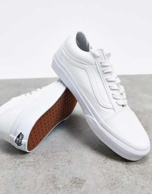 vans old skool classic tumble white