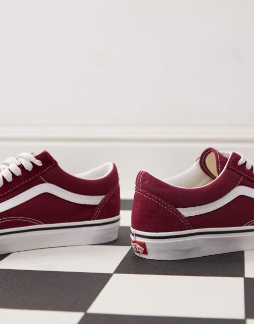 Vans – Old Skool Colour Theory – Sneaker in Burgunderrot ASOS